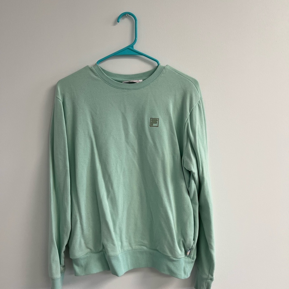 Fila Mint Green Sweatshirt Cozy and Stylish